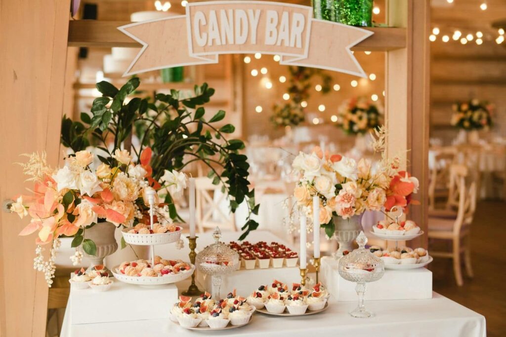 słodki stół na weselu